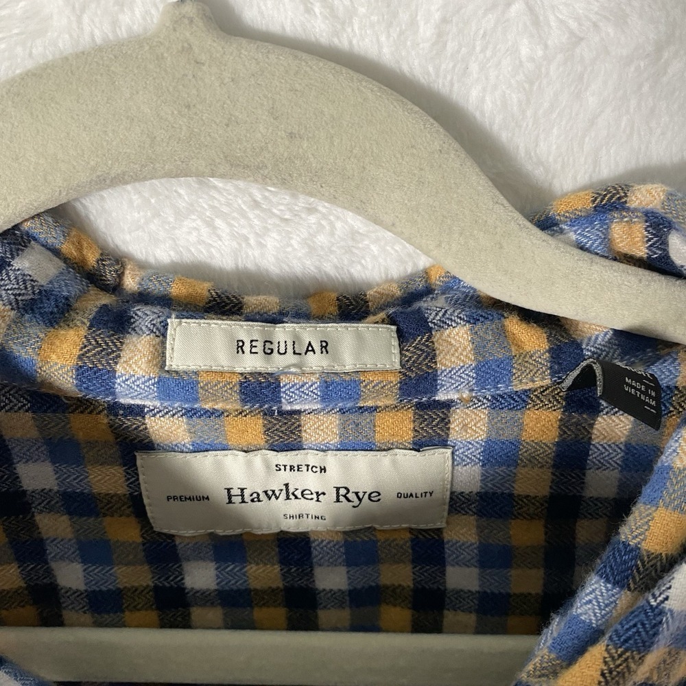 Hawker Rye Regular Fit Button Down Long Sleeve Multicolored XXL Short Career - Picture 3 of 11